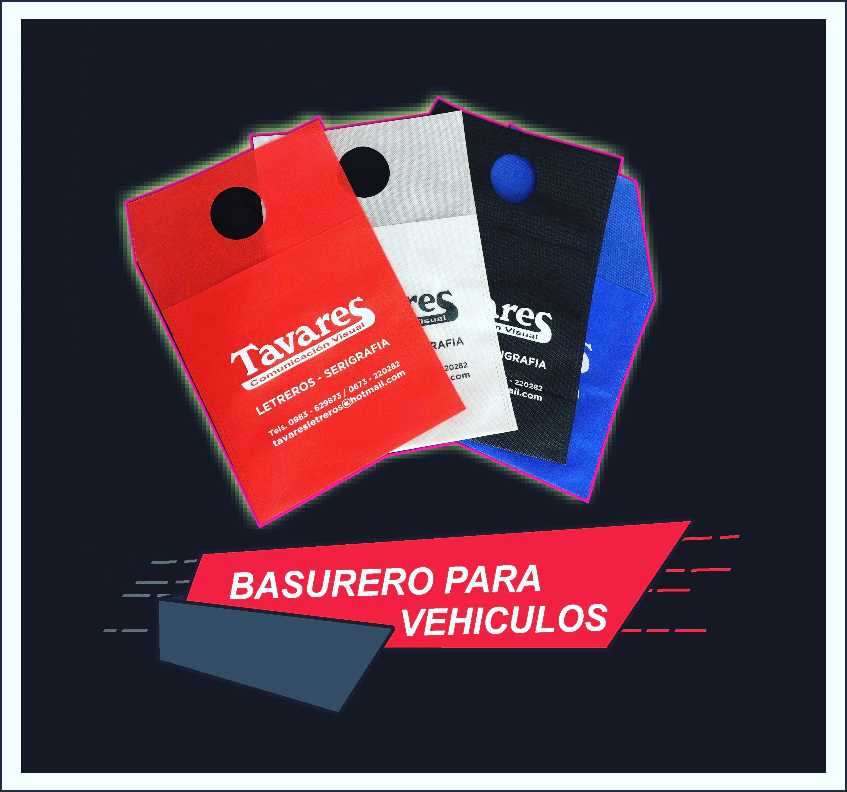 Basurero para interior de  vehículos 